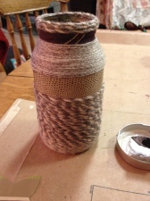 completed yarn wrapping